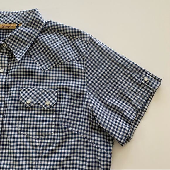 Via Penny Lane Reworked Apparel | Ice Cube Tie Dye Gingham Button Down Shirt - Picture 8 of 9